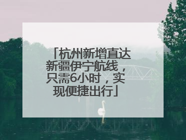 杭州新增直达新疆伊宁航线，只需6小时，实现便捷出行